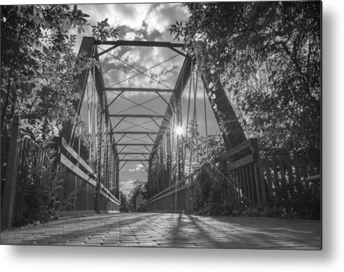 Cedarburg Metal Print featuring the photograph Interurban Bridge by James Meyer