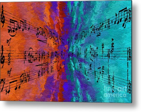Music Metal Print featuring the digital art Into the Deep by Lon Chaffin