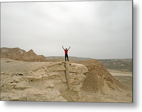Israel Metal Print featuring the photograph Into the Israel Desert - 4 by Dubi Roman