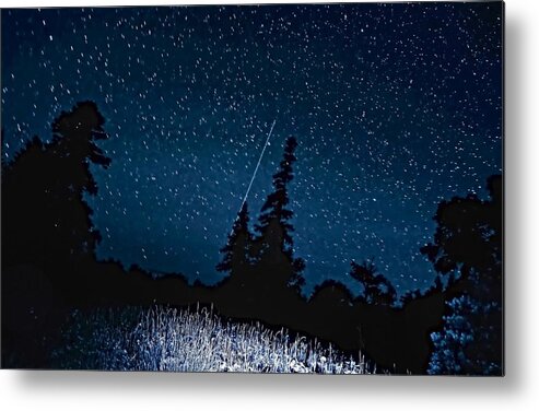 Galaxy Metal Print featuring the photograph Into the Night by Steve Harrington