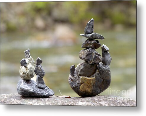 Inukshuk Metal Print featuring the photograph Inuksuk by Sharon Talson