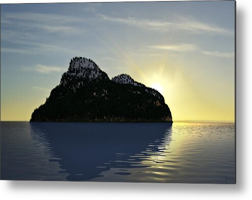 Island Metal Print featuring the digital art Island by Matthew Lindley