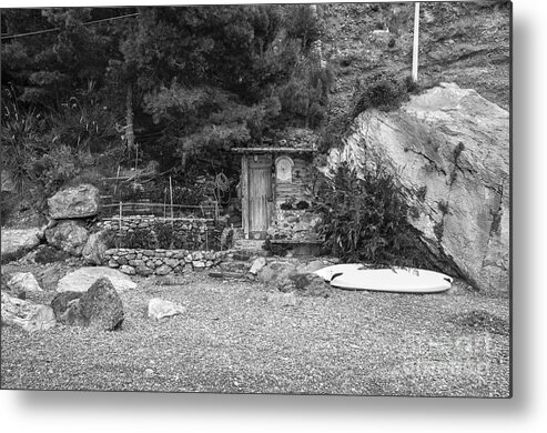Capri Metal Print featuring the photograph Italian Flower Shed by Travis Ortner