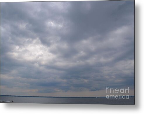 Clouds Metal Print featuring the photograph It's a Blue/Gray Day by Tammie Miller