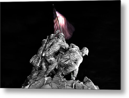 Iwo Jima Memorial Metal Print featuring the photograph Iwo Jima Memorial by Michael Donahue