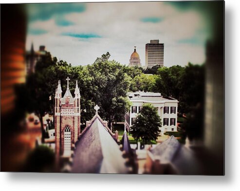 Electric Building Metal Print featuring the photograph Jackson Skyline from Electric Building by Jim Albritton