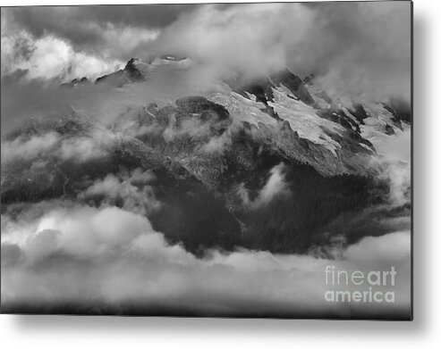 Mountain Peaks Metal Print featuring the photograph Jagged Peaks Among The Clouds by Adam Jewell
