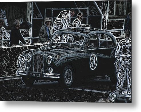Saloon Cars Metal Print featuring the photograph Jaguar MarkVII 1952 by John Colley