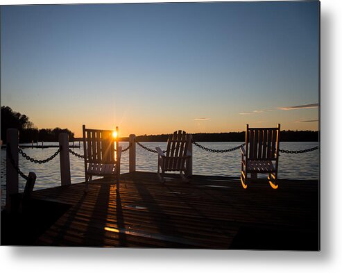 Sunset Metal Print featuring the photograph January sunset by Stacy Abbott