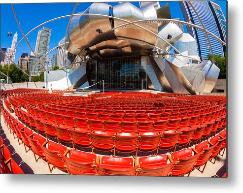 Architecture Metal Print featuring the photograph Jay Pritzker Pavilion by Raul Rodriguez