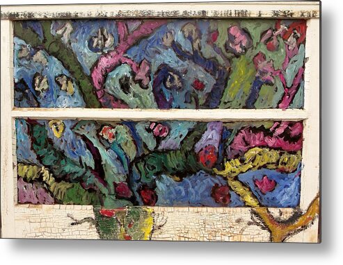 Tree Limbs Metal Print featuring the painting Jen's View by Mykul Anjelo