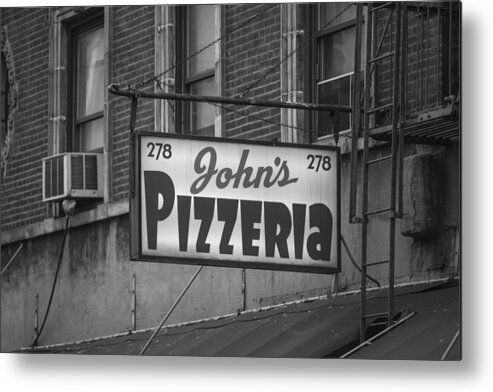 Nyc Metal Print featuring the photograph John's Pizzeria in NYC by John McGraw