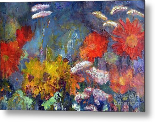 Flowers Metal Print featuring the painting Journey by Claire Bull
