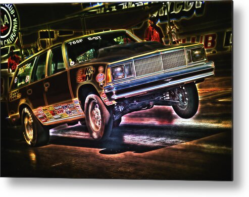 Chevelle Metal Print featuring the digital art Jumping Chevelle by Richard J Cassato