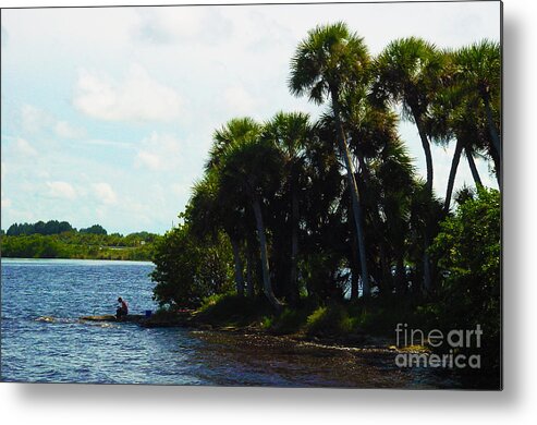 Landscape Metal Print featuring the photograph Jupiter Florida Shores by Susanne Van Hulst