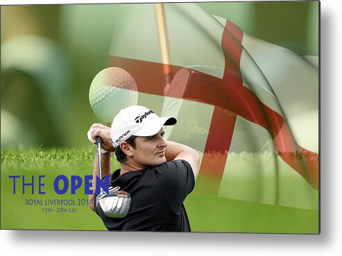 Play Metal Print featuring the photograph Justin Rose by Spikey Mouse Photography