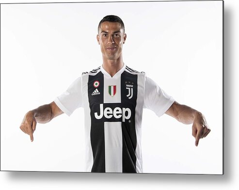New Signing Metal Print featuring the photograph Juventus - Cristiano Ronaldo Day by Daniele Badolato - Juventus FC
