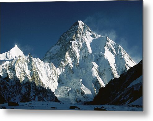 00260216 Metal Print featuring the photograph K2 At Dawn by Colin Monteath