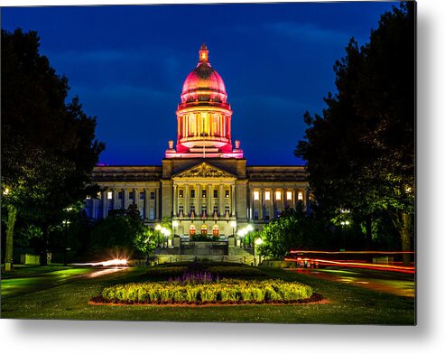 Kentucky Metal Print featuring the photograph Kentucky State Capitol by Alexey Stiop