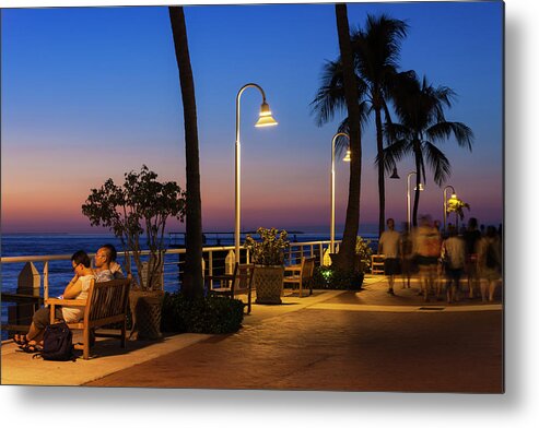 East Metal Print featuring the photograph Key West, Florida, Exterior View by Walter Bibikow