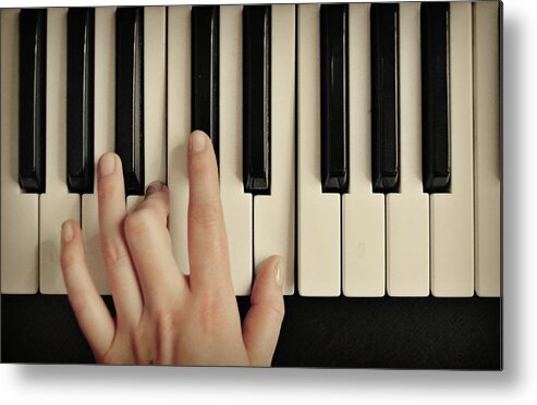 Chord Metal Print featuring the photograph Keyboard by Sophie Idsinga