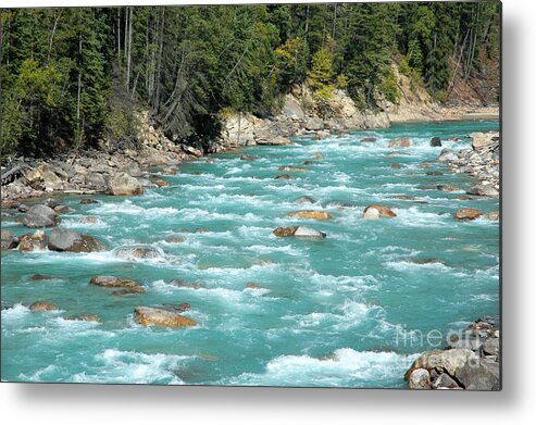 River Metal Print featuring the photograph Kicking Horse River by Bob and Nancy Kendrick