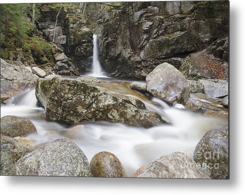 Basin-cascades Trail Metal Print featuring the photograph Kinsman Falls - Franconia Notch State Park New Hampshire by Erin Paul Donovan