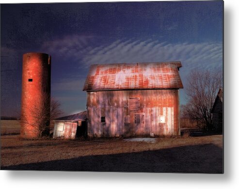 Rustic Metal Print featuring the photograph Kipling Barn by Bonfire Photography