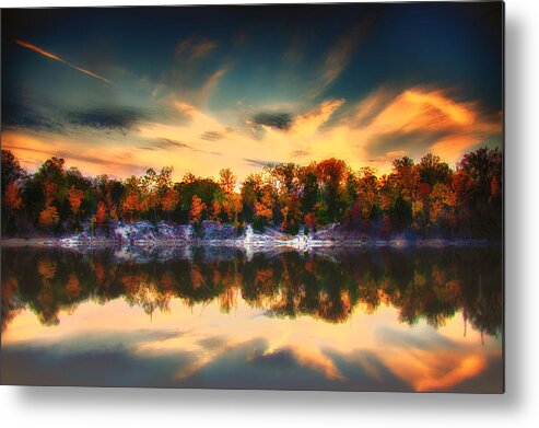 Klondike Park Metal Print featuring the photograph Klondike Moody Autumn by Bill and Linda Tiepelman