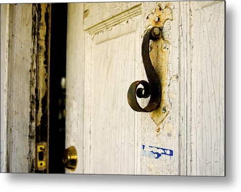 Door Metal Print featuring the photograph Knock Knock by Melissa Newcomb