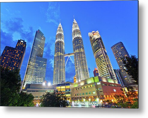Outdoors Metal Print featuring the photograph Kuala Lumpur View by Tom Bonaventure