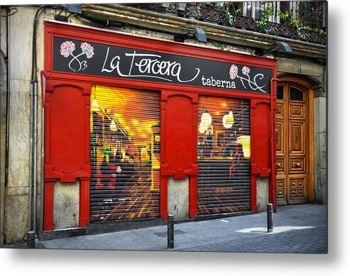 La Tercera Metal Print featuring the photograph La Tercera tavern in Madrid by RicardMN Photography