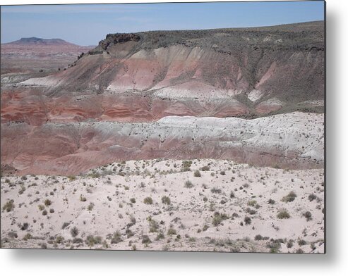 Lacey Point In The Painted Desert Metal Print featuring the photograph Lacey Point by Susan Woodward