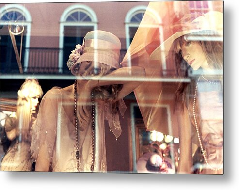 Women Metal Print featuring the photograph Ladies of the French Quarter by Nadalyn Larsen