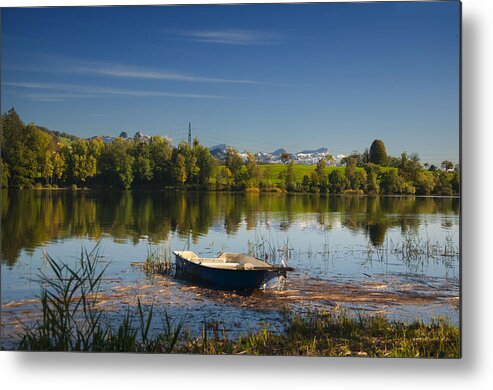 Lake In Switzerland Metal Print featuring the photograph Lake in Switzerland by Rob Hemphill