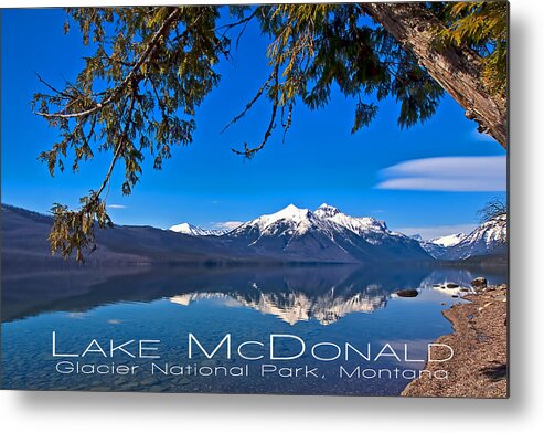  Metal Print featuring the photograph Lake McDonald by Jim Lucas