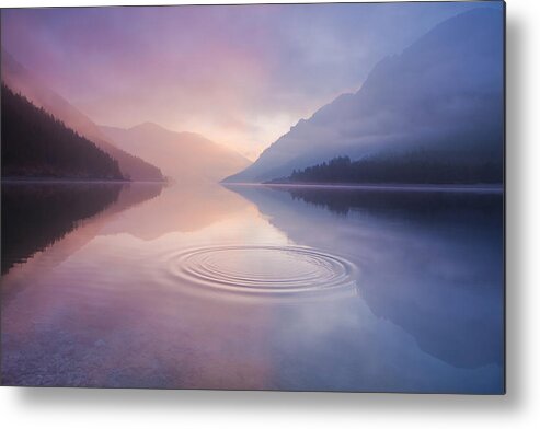 Scenics Metal Print featuring the photograph Lake Plansee, Tirol Austria by Wingmar