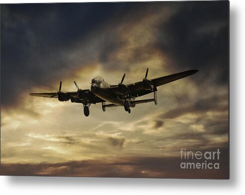 Lancaster Bomber Metal Print featuring the digital art Lancaster Spirit by Airpower Art