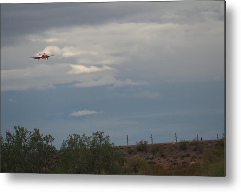 Clouds Metal Print featuring the photograph Landing by David S Reynolds
