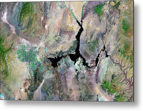 Lake Mead Metal Print featuring the photograph Las Vegas by Nasa/science Photo Library