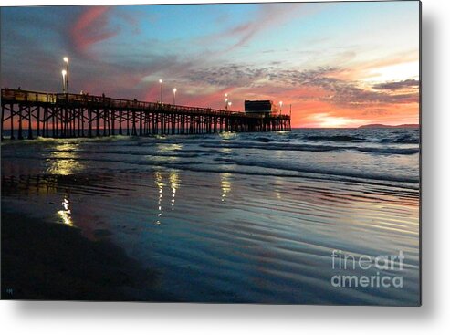 Newport Beach Metal Print featuring the photograph Last Light by Everette McMahan jr