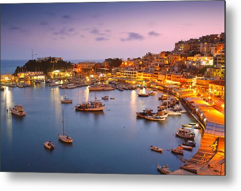 Athens Metal Print featuring the photograph Late Evening Mikrolimano by Milan Gonda