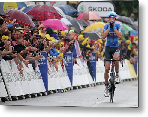 Celebration Metal Print featuring the photograph Le Tour De France 2014 - Stage Nineteen by Doug Pensinger