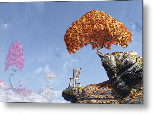 Fall Metal Print featuring the digital art Leaf Peepers by Cynthia Decker