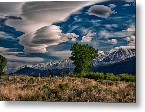 Clouds Metal Print featuring the photograph Lenticulars by Cat Connor