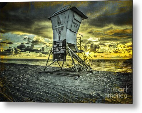 Lifeguard Metal Print featuring the photograph Lifeguard Off Duty by George Kenhan