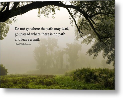 Inspiration Metal Print featuring the photograph Life's Path Inspirational Art by Christina Rollo