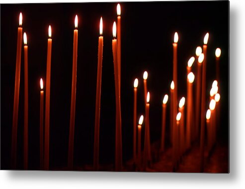 Kg Metal Print featuring the photograph Light a Candle Say a Prayer by KG Thienemann