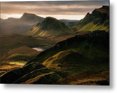 Quiraing Metal Print featuring the photograph Light And Shadows by Adrian Popan