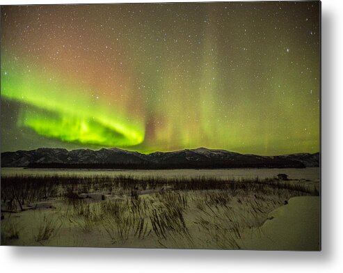 Aurora Borealis Metal Print featuring the photograph Light Loops by Chris Multop